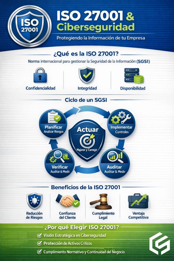 Infografía: ISO 27001 Ciberseguridad