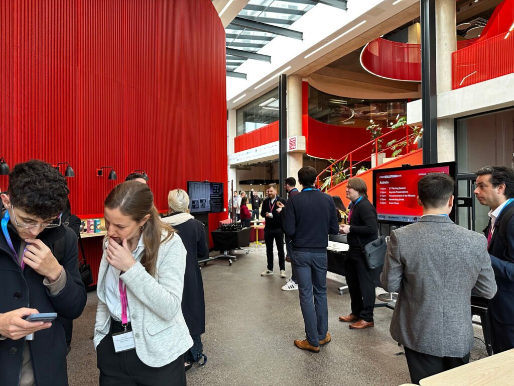 David Fernández, CTO, haciendo networking en ECSO. Imagen: Cyber Innovation Hub en Linkedin